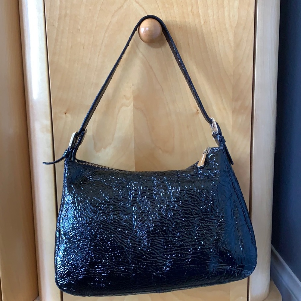 Michael Kors Black Patent Leather Shoulder Bag